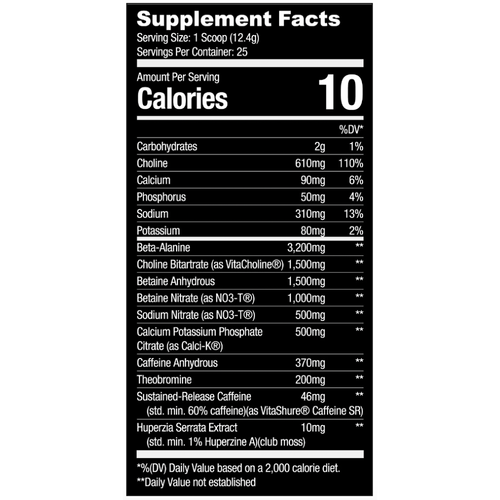 Nutrition Facts Label