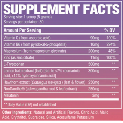 Nutrition Facts Label