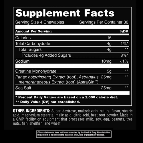 Nutrition Facts Label