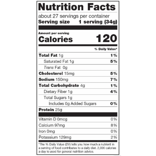 Nutrition Facts Label