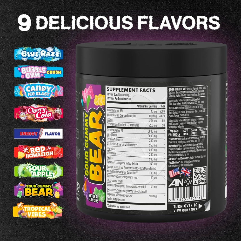 Ultimate PreWorkout Sour Gummy Bear Mission Ready Nutrition